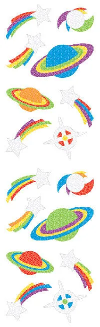 Space, Sparkle Stickers