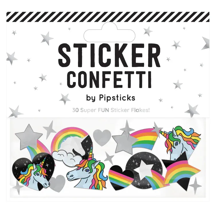 Stellar Unicorns Sticker Confetti