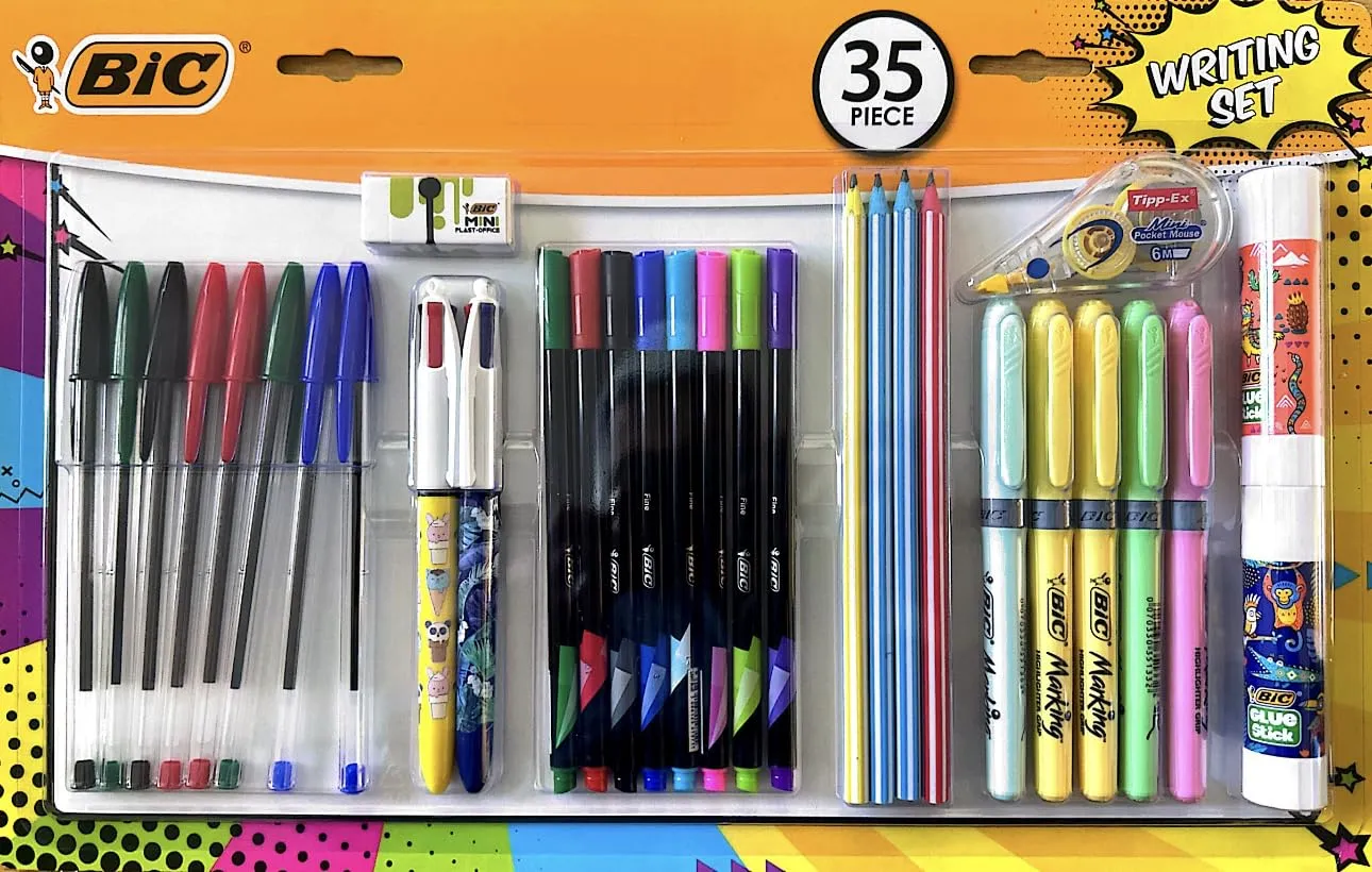 Swiss  BIC 35-Piece Writing Set: Your Complete Writing Solution