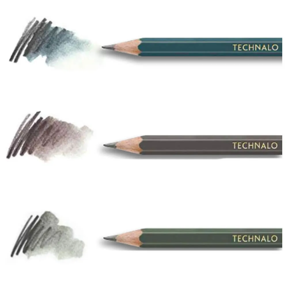 Technalo Water Soluble Colored Graphite Pencil - Dark Phthalocyanine Green